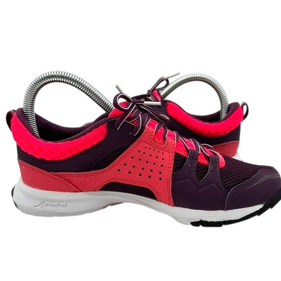 Decathlon Newfeel Propulse Running Sneakers 6.5 Black Pink Athletic Training - Picture 10 of 11